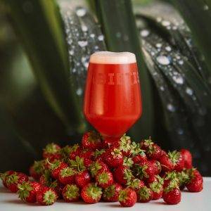 Strawberry beer